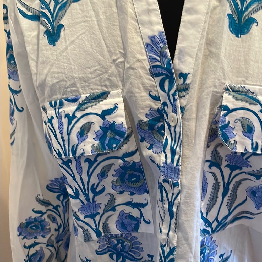 Roller Rabbit White and Blue cotton Shirt - Picture 7 of 12